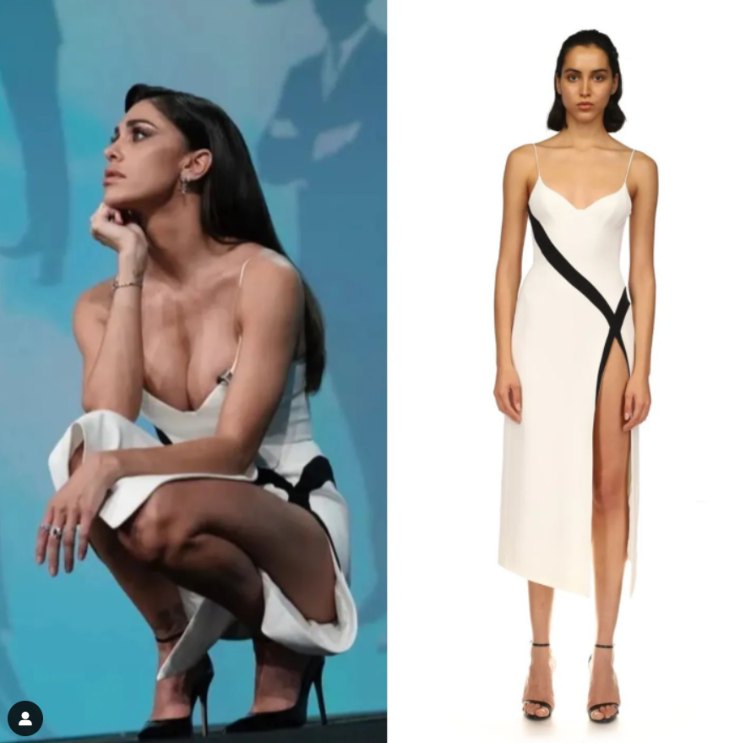 Belen Rodriguez in David Koma 