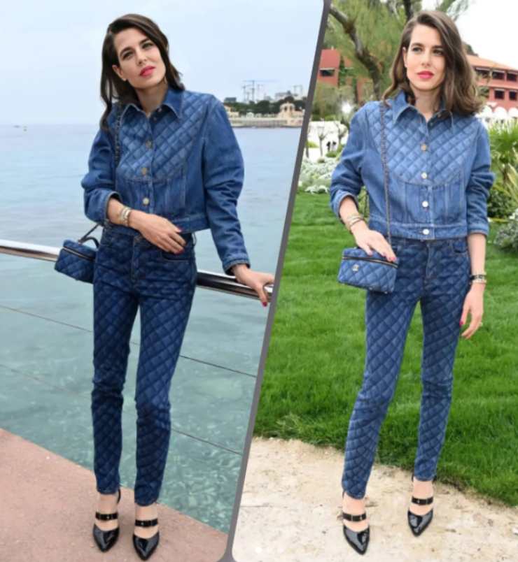 Charlotte Casiraghi in denim