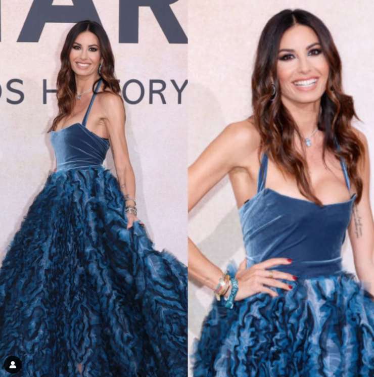 Elisabetta Gregoraci in blu 