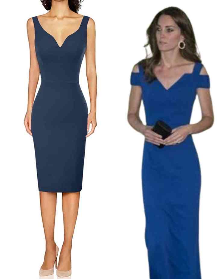 Kate Middleton abito blu