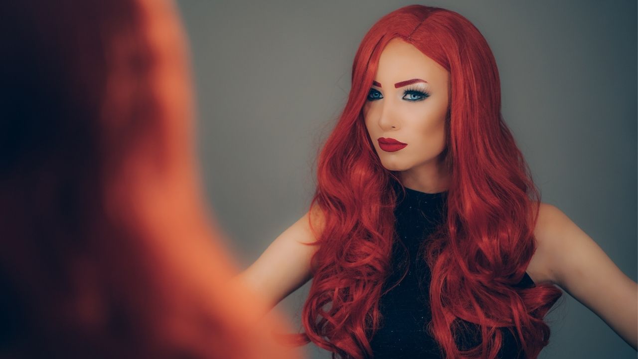 Make up capelli rossi