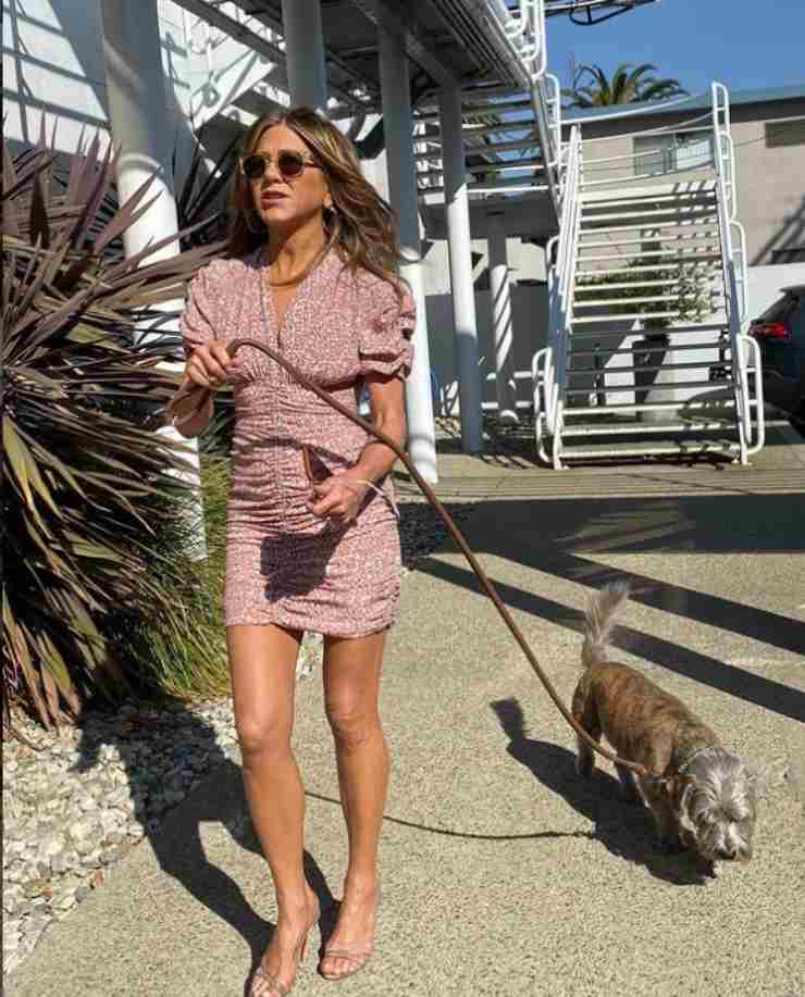 Jennifer Aniston con cane