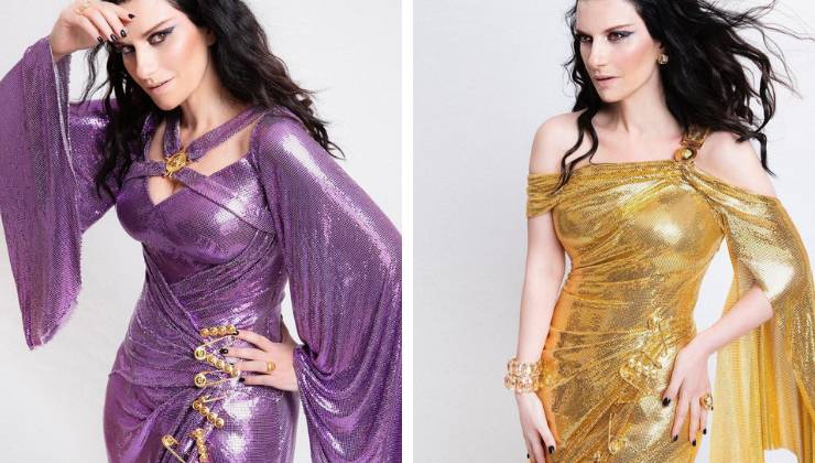 Laura Pausini in Versace 