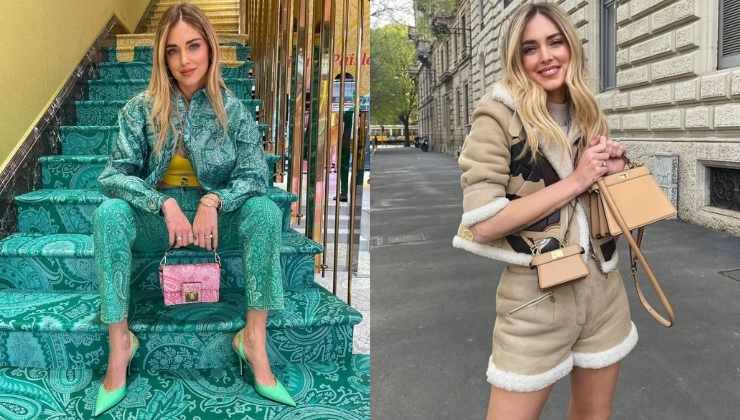 chiara ferragni minibag rosa e beige 