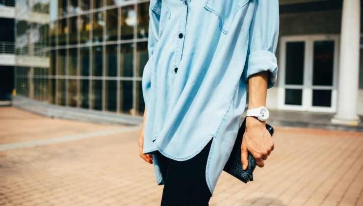 come creare look camicia di jeans