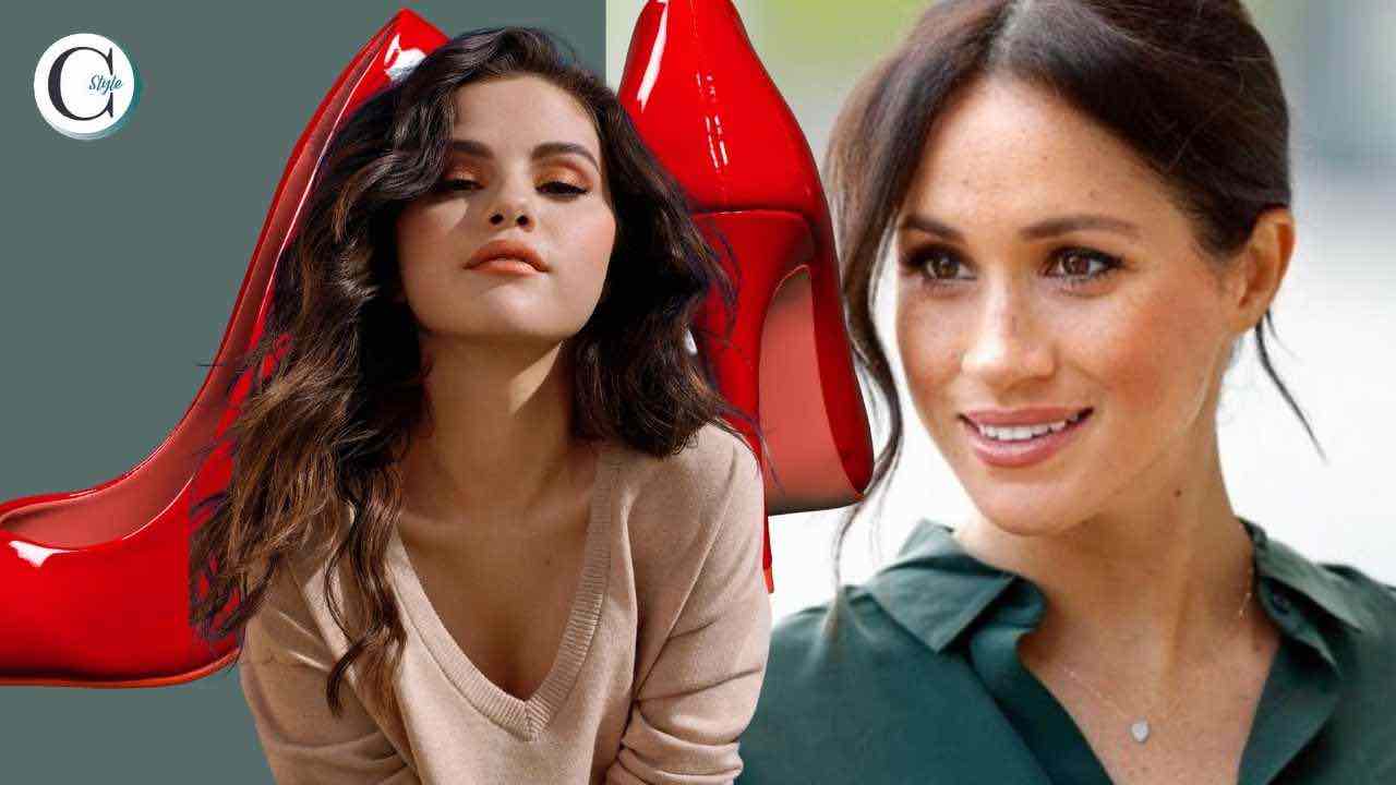 Meghan Markle Selena Gomez scarpe