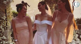 Scivolone al matrimonio di Beatrice Valli per le sorelle: una caduta di stile