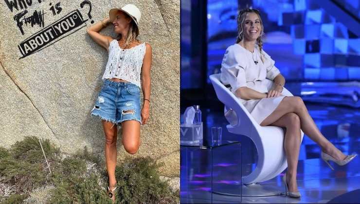 tania cagnotto shorts e abito bianco