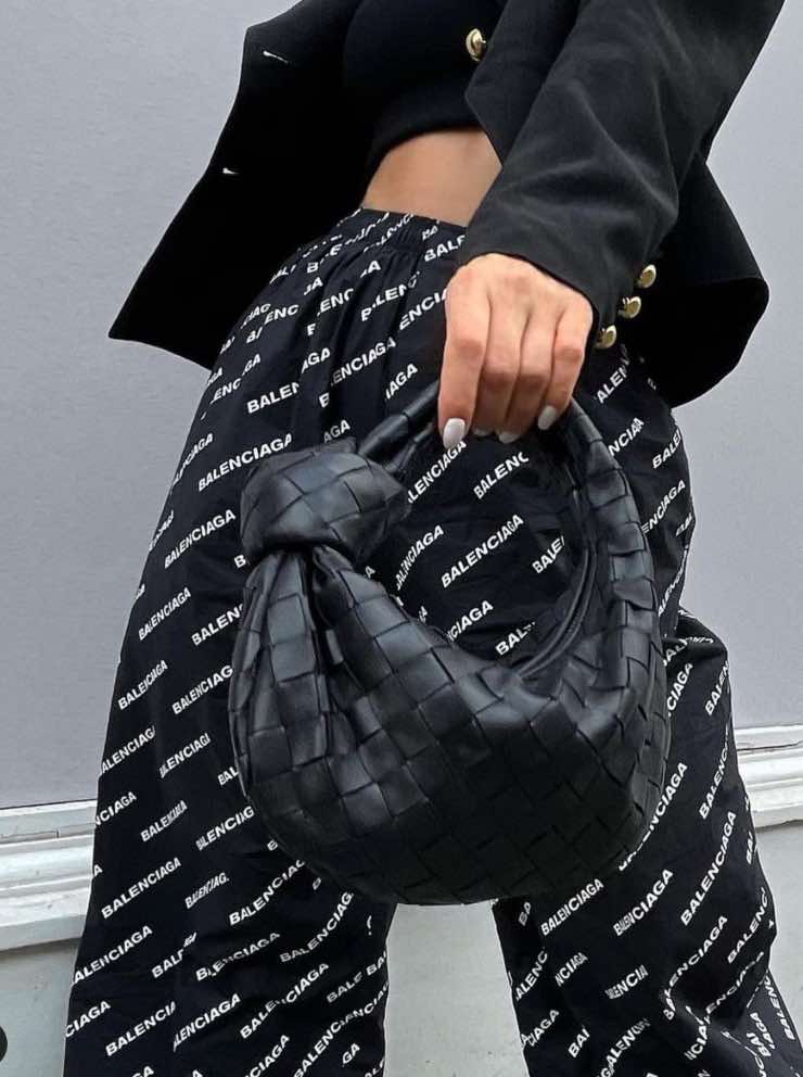 Bottega Veneta borsa pelle nera