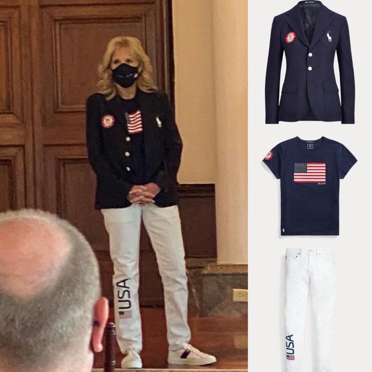 Jill Biden in Ralph Lauren 