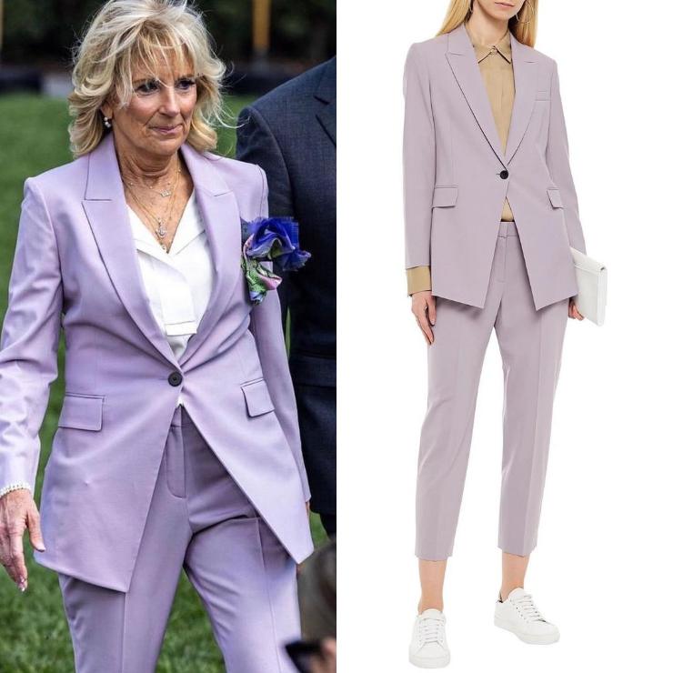 Jill Biden in lavanda