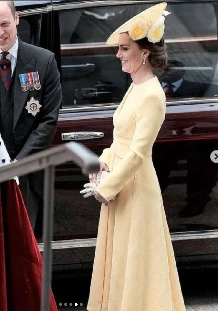 Kate Middleton vestito giallo