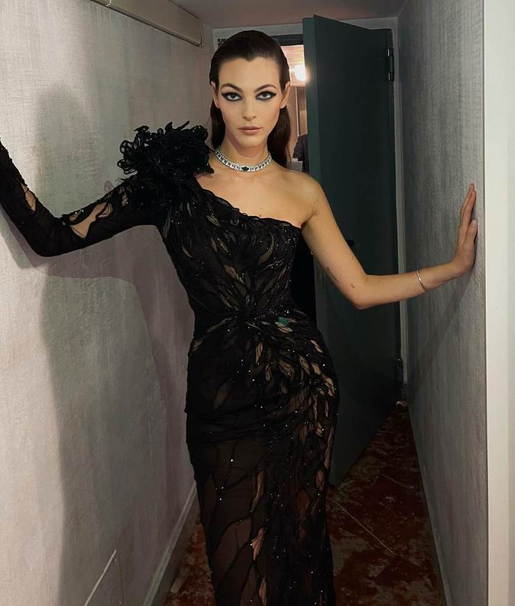 Vittoria Ceretti in Versace per Sanremo 