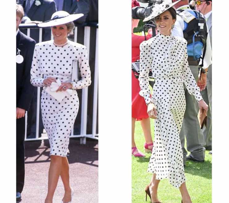 diana e kate outfit pois