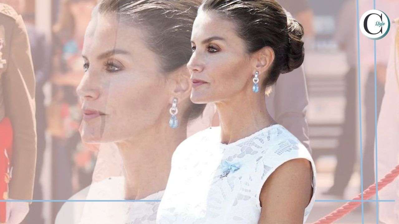 letizia di spagna pizzo bianco