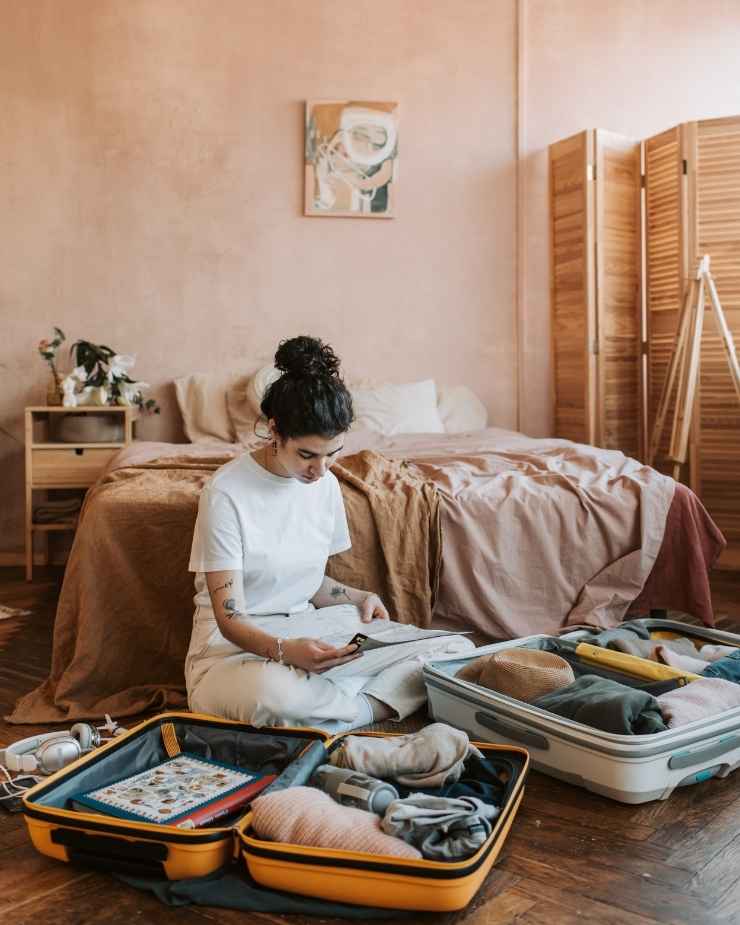 Preparazione valigia