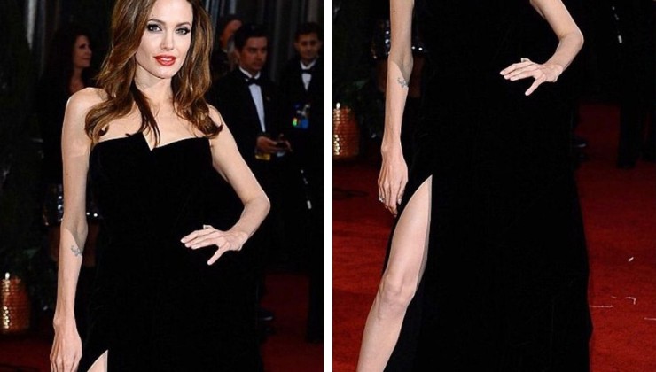 Angelina Jolie in nero