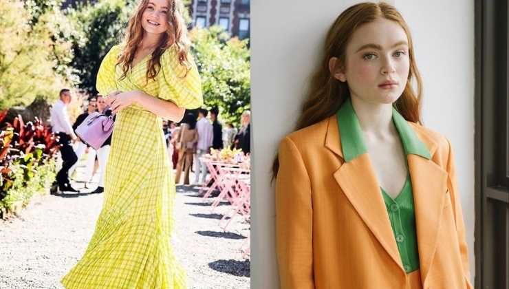 sadie sink abiti colorati 