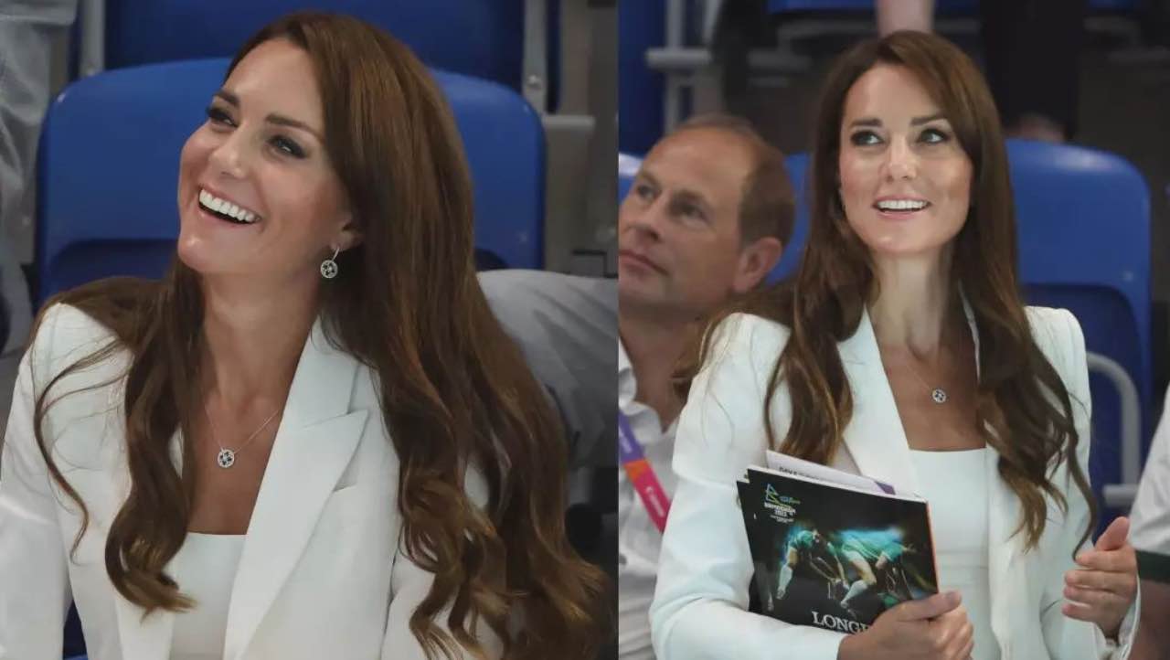 completo bianco Kate Middleton