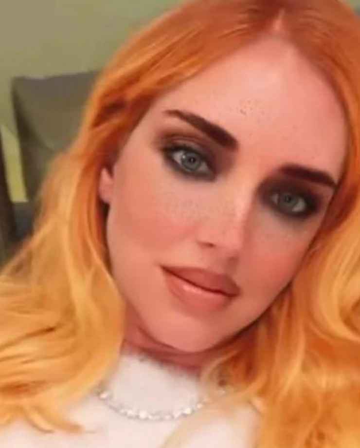 Ferragni capelli arancioni