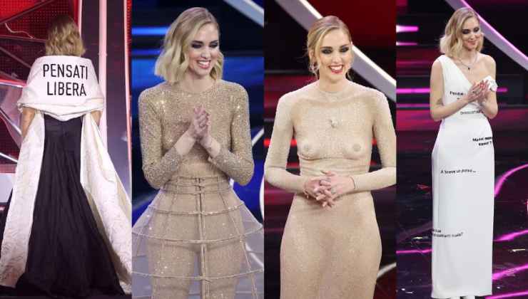 Chiara Ferragni abiti Sanremo