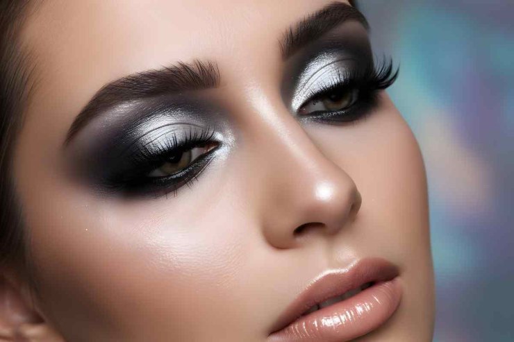 Smokey eyes blu notte